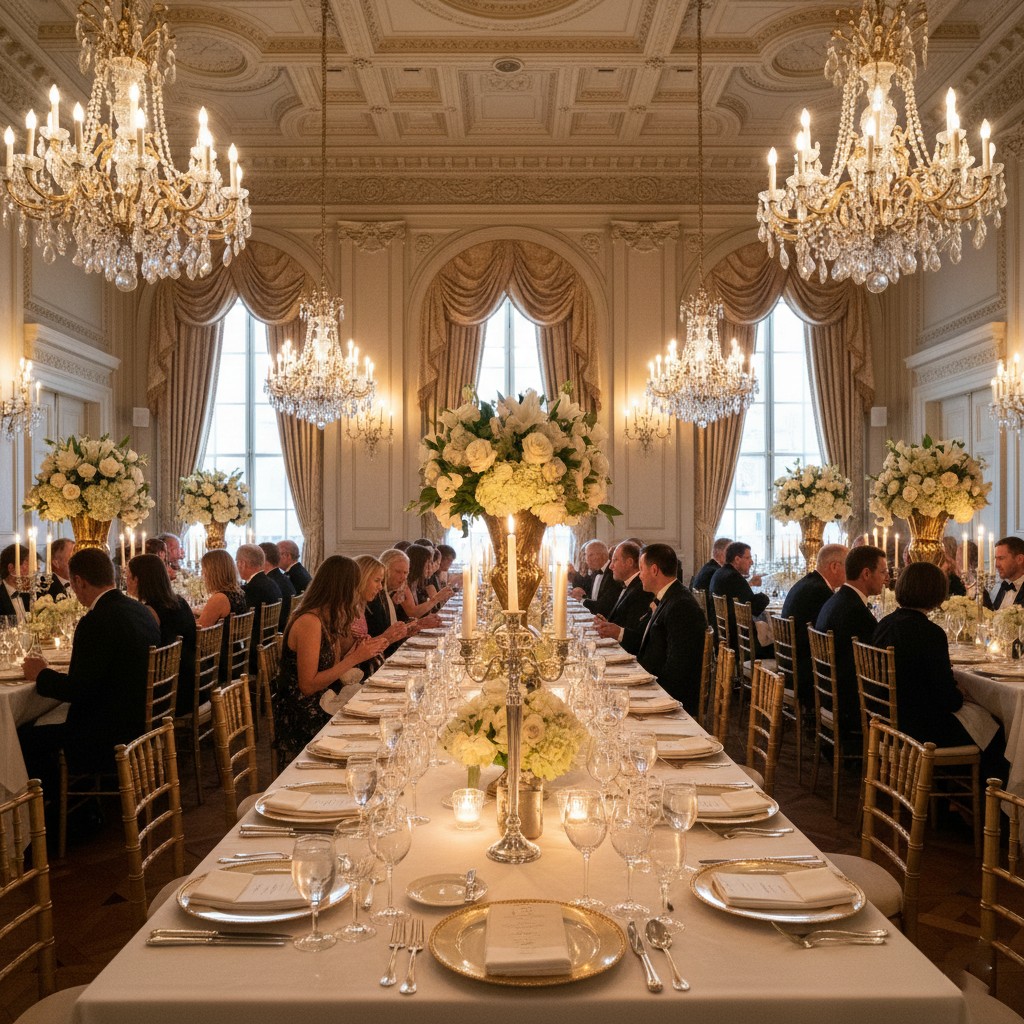 Classic and elegant event décor