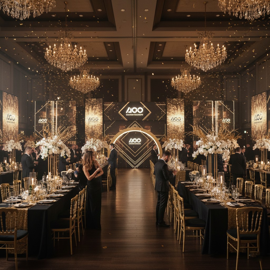 Corporate gala event décor portfolio