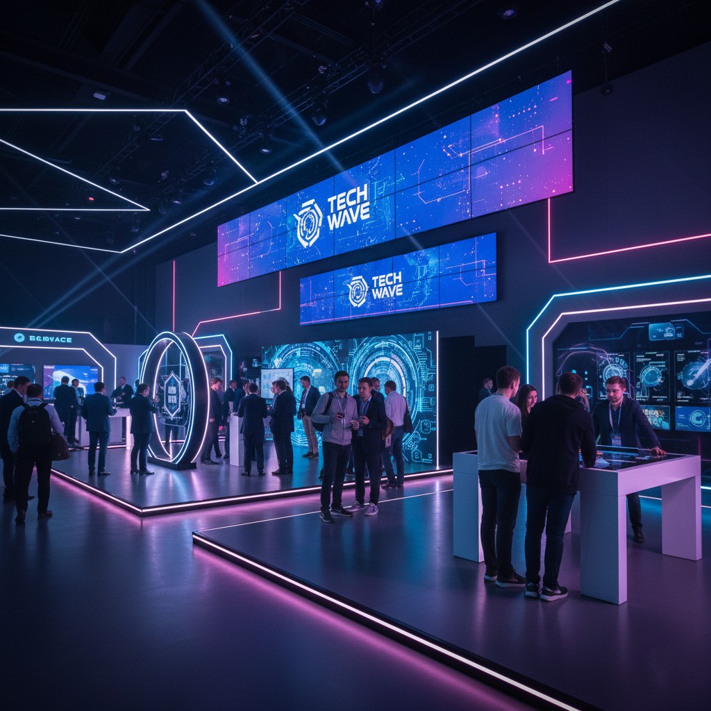 Technology conference décor design